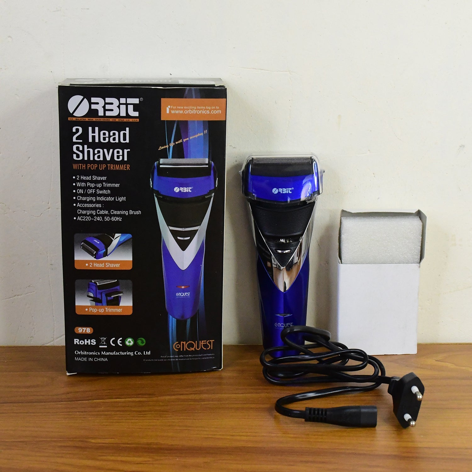 Orbit Rechargeable Electric Foil Shaver 2 Head shaver With Pop up trimmer (1 Pc) Orbit Rechargeable Electric Foil Shaver 2 Head shaver With Pop up trimmer (1 Pc)
